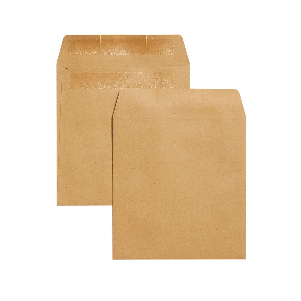 Q-Connect Envelope Wage 108x108mm Plain Self Seal 90gsm Manilla (Pack of 1000),brown