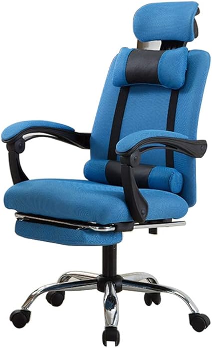 Hyjgjzjh Fauteuil De Direction Fauteuil Gaming Chaise Gaming Pas Cher Chaise Ordinateur Siege Fauteuil Ergonomique Inclinable Confortable Siege Bureau Gamer Color Blue Amazon Fr Cuisine Maison