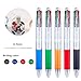 Colored Pens Pack of 12 - Multicolor Pen Retractable 4 Color Ballpoint Pens (Black, Blue, Red, Green) - 4 in 1 Multifunction Ballpoint Pen 0.7 mm for Office School Supplies Students Children Gift