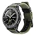 Galaxy Watch Ultra Bands 47mm Nylon, Maxjoy for Galaxy Ultra Watch Band Military Sport Replacement Strap Compatible with Samsung Galaxy Watch 7 Ultra 47mm 2024, Oliver Green Band with Black Adapter