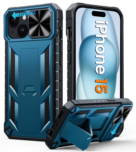 FNTCASE Coque pour iPhone 15 : Coque de Protection Robuste... en promo sur Amazon