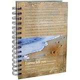 Footprints Prayer Hardcover Wirebound Journal
