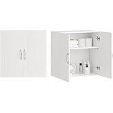Haotian Wall Cabinet Laundry Room, Medicine Cabinet for Bathroom Kitchen Garage, Wall Storage Cabinet with Adjustable Shelf, White FRG231-W