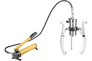 15 Ton Hydraulic Gear Puller with Hand Pump - Heavy Duty 2/3 Jaws, Ideal for Confined Spaces, Vertical & Horizontal Use, 5-50