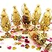 JC HUMMINGBIRD JCHB 48pc Fillable Gold Crown Goblet with Pouch for Party Favor, Candies, Table Decoration, Keepsakes, Baby Shower