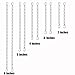 Sunmns Stainless Steel Necklace Bracelet Extender Chain Set, 10 Pieces, Silvery