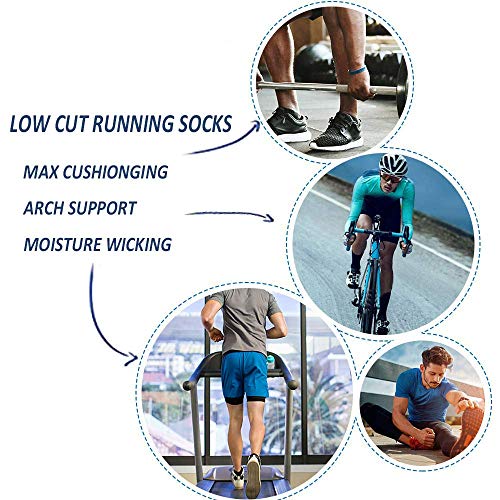 image for SunFeeling Men's Low Cut Athletic Socks Performance Comfort No Show Ru