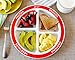 Health Beet MyPlate Portion Control Plate – 4 Divided Sections for Fruit Grains Veggies Proteins - Dishwasher & Microwave Safe Sectioned Plates for Health Education (Set of 4)