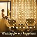 Star Curtain String Lights,144 LED Window String Lights 8 Strings with 8 Flashing Modes RF Remote Timer Decoration for Indoor, Outdoor, Christmas, Wedding, Party, Home, Patio Lawn, 6.5ft x 4.9ft (LxW)