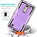 LG K8 Case, LG Escape 3 Case, LG Phoenix 2 Case, Venoro 2in1 High Impact Resistant Hybrid Dual Layer Hard Rugged Full-Body Slim Shockproof Phone Case Cover Shell (No Clip - Purple)