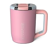 BrüMate Müv - 15oz 100% Leak Proof Insulated Coffee Mug with Handle & Lid - Stainless Steel Coffee Travel Mug - Double Walled Coffee Cup (Eclipse)