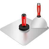 Goldblatt Drywall Tool Kit with 13&rdquo;Aluminum Hawk &amp; 6" Joint Knife | Lightweight aluminum platform, stainless steel blade, plaster application, mud spreading and repair finishing tasks