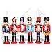 ORITA Christmas Wooden Nutcracker Soldier Ornament Decoration for Home 6 Pieces