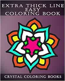 extra thick line easy coloring book 30 simple pattern pages suitable