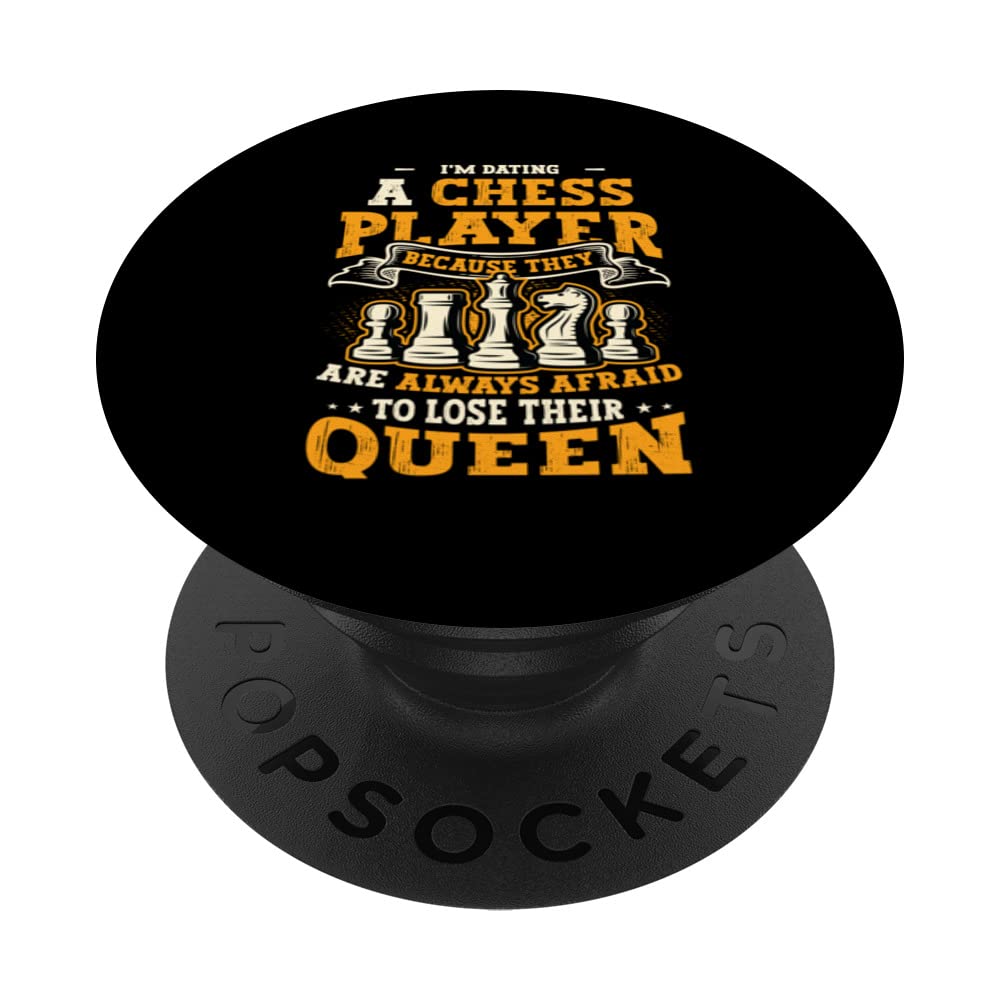Dating A Chess Player Chess Wife PopSockets Swappable PopGrip