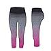 YR.Lover Women's Slim Capris Running Leggings Fitness Tigths Yoga Pants