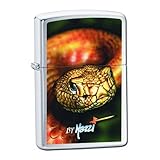 Zippo Mazzi Snake Brushed Chrome Pocket Lighter
