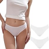 ORGANICKID Women's Organic Cotton Underwear Full Briefs Soft Breathable GOTs Certified Ladies Panties pack of 2