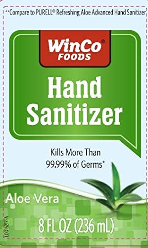 Winco Hand Sanitizer with Aloe Vera