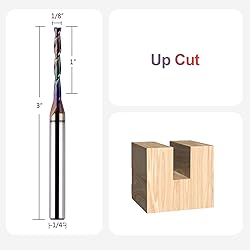 SpeTool Upcut Spiral Router Bit 1/8 Inch Cutting