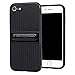 Nicexx iPhone 7 Case with Kickstand and Dual Layer Protection with Soft TPU & Hard PC Premium Luxury Shock Absorbing Shockproof Cover for iPhone 7 (Black)