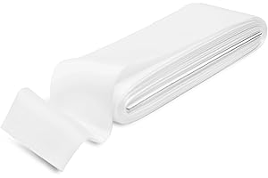 SHERIFFDRINK White Satin Blanket Binding 2 Inch x 4 3/4 Yards Single Fold Tape for Quilt Edging Smooth Finish Easy to Sew On Durable Trim Material Ideal for Blanket Crafts DIY Projects Sewing