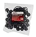 ABN Bungee Cords with Balls - 25 Pack Black Ball Bungee Cords - 6 Inch Ball Bungee Straps to Tie Down Tarps, Tents, Canopies, and Shelters
