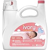 Ivory Snow: Newborn Baby Liquid Laundry Detergent, No added Chlorine, Dyes or Phosphates, Hypoallergenic, 80 loads, 3.1L