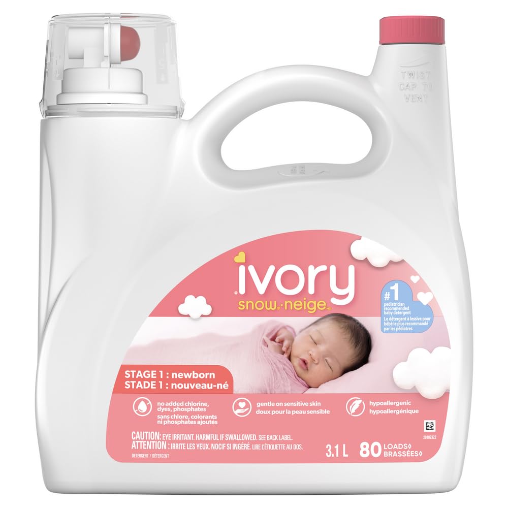 Ivory Snow: Newborn Baby Liquid Laundry Detergent: Gentle Clean for Sensitive Skin — Is it Truly Scent-Free?