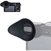 JJC Soft Silicone Camera Eyecup Eyepiece Eyeshade for Sony a6600 a6500 a6400 Viewfinder Protector Replaces Sony FDA-EP17 Eye Cup