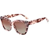 ZENOTTIC Polarized CatEye Sunglasses Women: Oversized Square Sunglasses for Woman - Cute Cat Eye Shades UV400 Protection