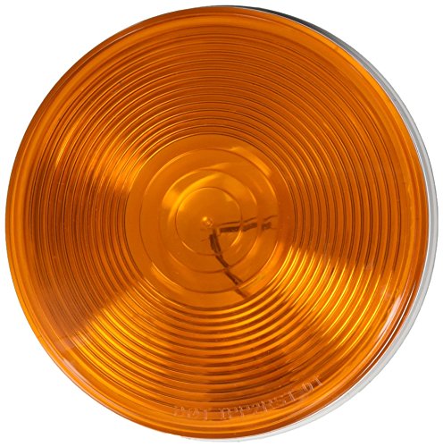 RoadPro RP-4064A Amber 4" Round Sealed Light with 3-Prong Connector
