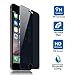 iPhone 7 Privacy Screen Protector, Driell Tempered Glass Screen Protector 0.3mm 9H HD 2.5D Curve Edge Anti-Scratch, Anti-Fingerprint, Easy Install