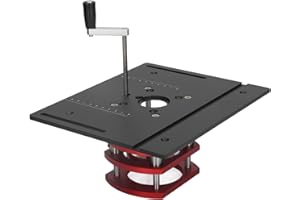 Mast R Lift - II Router Lift Aluminum Alloy Manual Lifting Router System Kit 240 X 200mm Woodworking (Black)