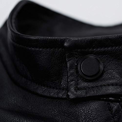 image for Realdo Mens Motocycle Jacket Clearance, American Flag Solid Stand Zipp