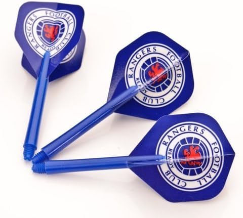 3 x SETS RANGERS F.C. DARTS FLIGHTS AND MEDIUM STEMS COMBO