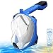 AQUALATION [New 2019 Upgraded] Snorkel Mask Full Face - 180° Large Panoramic View - Snorkeling Mask with Camera Mount, Easy Breath Dry Top Set, Anti-Fog for Men, Women, Adults Youth (L/XL)