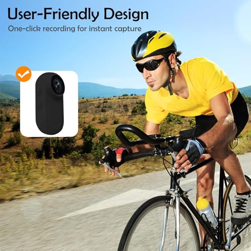 OBEST Cámara Deportiva Mini, Cámara de Acción, Visión Nocturna 1080P Wearable Action Body CAM, Kit de Cámara para Collar de Mascotas, Camara Corporal para filmar con Pantalla para Bicicleta, Viajes