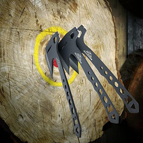 BANORES Throwing Axes Throwing Knives 3 Pack Set Protective Nylon