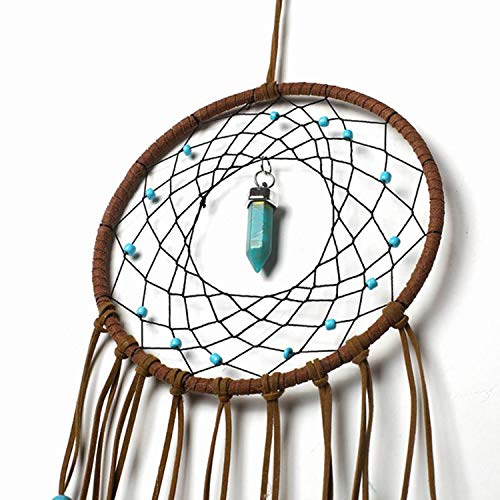 Dream Catcher for Kids Bedroom - Handmade Traditional Wind Chimes Hanging Dreamcatcher, Christmas Party Home Decoration, 5" Diameter 20" Long