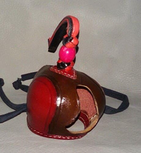 ALTAWASH New Falconry Hood Dutch Hand Stitched (Brown & Shiny Red)