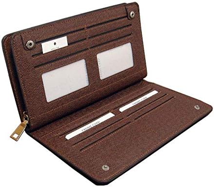 Amazon ラウンドファスナー ウォレットバッグ カードフォルダー 持ち手付き セカンドバッグ 大容量 メンズ 男性 スマホ も入る収納力抜群で便利なお財布バッグ クラッチ セカンドバッグ