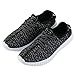 Alexis Leroy Spring Summer Women Court Fabric Athletic Moccasin Shoes (Black,39 M EU/8-8.5 B(M) US)