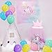 Pastel Rainbow Balloons - 12 Inch Purple Yellow Aqua Blue Light Pink Latex Balloon for 1st Unicorn Birthday Party Decorations, Ice Cream Baby shower, Bridal Shower 100pcs