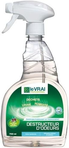 LE VRAI PROFESSIONNEL, Ready to use air freshener, Powerful perfuming Disinfectant, Bactericide, Landes Pine Fragrance