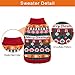Mihachi Christmas Dog Sweater - Winter Clothes with Colorful Snowflake Patterns Soft Knit Keep Warm-L