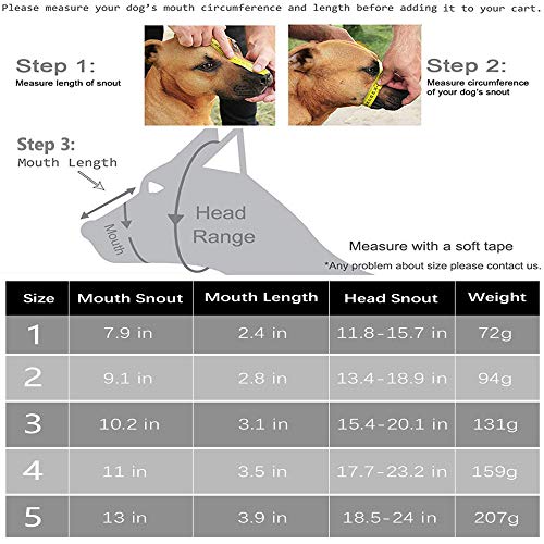 Jinzhao Dog Muzzle,Soft Basket Muzzle for Dogs,Adjustable and Comfortable Secure Pet Muzzle Fit for Medium Large Extra Dog,Best to Prevent Biting, Chewing and Barking, Allows Drinking and Panting - Thumbnail 5