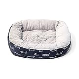 Deluxe Pet Round Bed for Cats and Small Dogs (17.5x14-inches)
