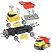 BeebeeRun 7-in-1 DIY Take Apart Truck Car Toys for 3 4 5 6 7 Year Old Boys Girls, Construction Engineering STEM Learning Toys Building Play Set for Kids Children