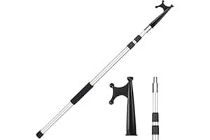 Lineslife Boat Hooks Floating for Docking Telescoping, 8ft/12ft Extend Boat Push Hook Pole, Lightweight, Aluminum, Non-Slip